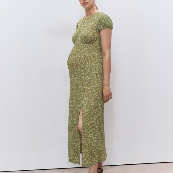 Mango Floral-print maternity dress (S) - Picture 2 of 8